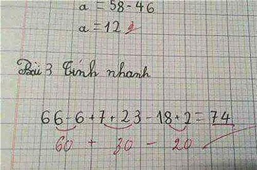 Tranh cãi về bài toán của học sinh tiểu học khiến giáo viên trả lời sai