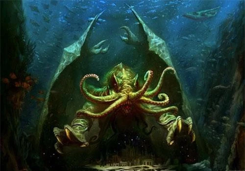 Vào năm 1926, nhà văn H.P. Lovecraft giới thiệu cuốn truyện ngắn có tựa đề "The Call of Cthulhu" (tạm dịch: Tiếng gọi Cthulhu). Theo đó, công chúng lần đầu biết đến thủy quái ở Thái Bình Dương có tên Cthulhu.