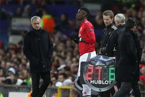 Mourinho và Pogba.