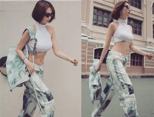 Để tóc bob sấy phồng, Ngọc Trinh tự "khuyến mại" cho mình vài tuổi và hao hụt không ít độ sành điệu