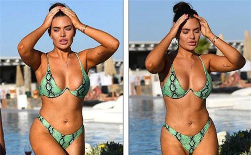 Megan Barton bốc lửa với áo tắm hai mảnh