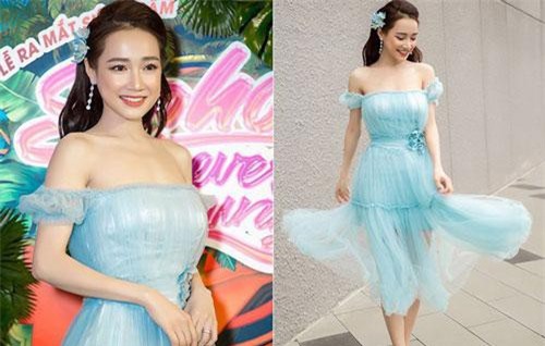 Nhã Phương diện váy quây khoe ngực nở eo thon nhưng lại lộ 2 chi tiết sến súa và o ép cơ thể