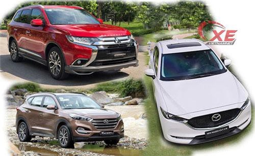 Tầm 1 tỷ, chọn Mazda CX-5 mới hay Hyundai Tucson, Mitsubishi Outlander?