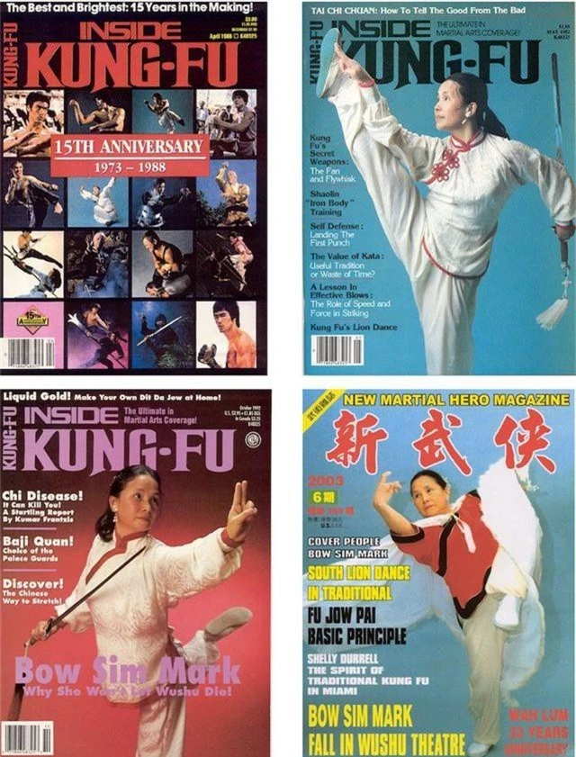 Bà Mạch đã xuất hiện trên nhiều tạp chí võ thuật