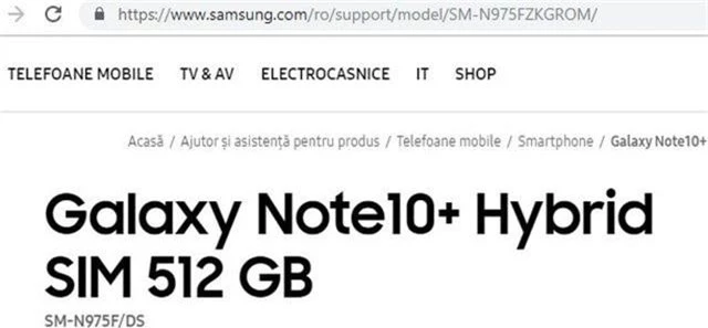 Samsung vô tình xác nhận sự tồn tại của phiên bản Galaxy Note10+ - 1