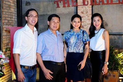 Gia đình nhà chồng Tăng Thanh Hà.