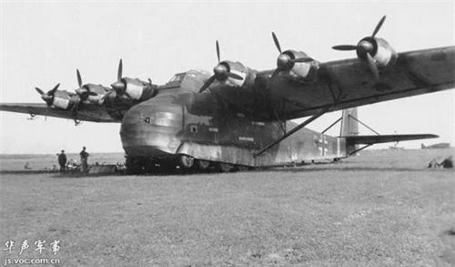 Máy bay vận tải quân sự khổng lồ Messerschmitt Me 323 Gigant của phát xít Đức. Ảnh: War History Online.