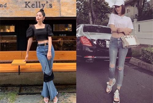 Ngọc Trinh – Chi Pu cùng khoe eo thon dáng gọn “kẻ tám lạng người nửa cân” với set đồ bạc tỷ