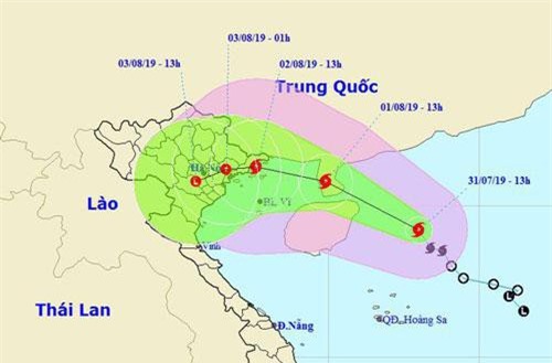 Chiều mai, bão số 3 vào Vịnh Bắc Bộ