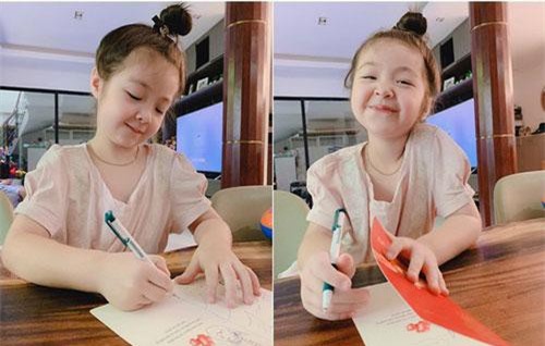 Lâu lâu Elly Trần mới cho Cadie "lên sóng", ai nấy đều ngỡ ngàng vì cô bé đã phổng phao như thiếu nữ rồi