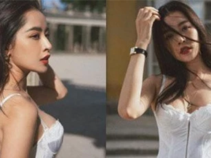 Diện áo hai dây sương sương, Chi Pu khiến dân tình “nổ mắt” với eo con kiến và vòng một như muốn chực trào ra ngoài