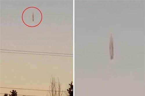 UFO hình viên đạn bất ngờ xuất hiện trên bầu trời Mỹ