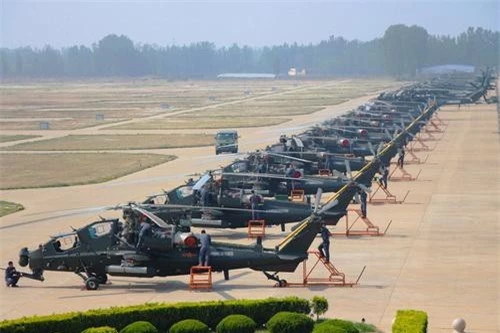 Trực thăng tấn công Z-10 của Không quân Lục quân Trung Quốc. Ảnh: China Military.
