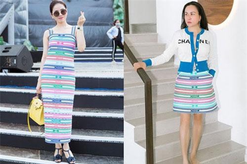 Nhìn Lệ Quyên mặc chiếc váy màu mè đi tổng duyệt lại khiến chúng ta bất giác nghĩ đến Phượng Chanel