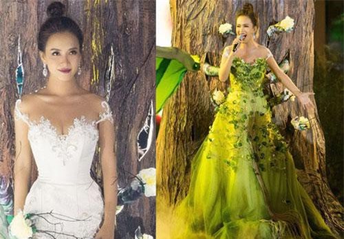 Ái Phương thay trang phục nhanh như chớp, khoe chân dài miên man chẳng kém thí sinh Miss World Vietnam