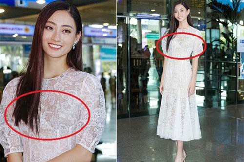 Mới đăng quang, HH Lương Thùy Linh đã diện váy dễ gây hiểu lầm nặng nhưng sự thật thì do miếng vải lót trong
