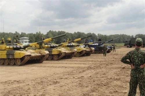  Theo Military-Today, T-72B3 là thế hệ nâng cấp hiện đại nhất của dòng xe tăng T-72 huyền thoại nước Nga. Chúng được đánh giá là có sức mạnh tiệm cận cả thế hệ tăng T-90. Nguồn ảnh: Sputnik