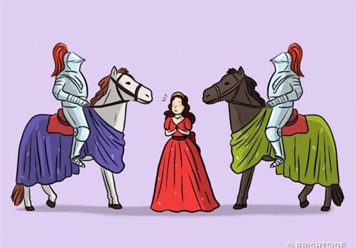 Vua thử tài xem ai cán đích chậm nhất, công chúa nói gì làm 2 hiệp sĩ phi ngựa rất nhanh?