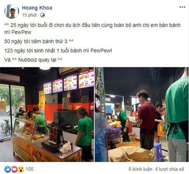 PewPew tuyên bố chính thức nghỉ làm streamer, không tham gia hoạt động giải trí để chuyển hẳn sang kinh doanh bánh mì - Ảnh 3. PewPew tuyên bố chính thức nghỉ làm streamer, không tham gia hoạt động giải trí để chuyển hẳn sang kinh doanh bánh mì - Ảnh 3.