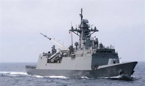 Khinh hạm lớp Incheon của Hải quân Hàn Quốc, nguyên mẫu thiết kế của HDF-3000. Ảnh: Naval Today.