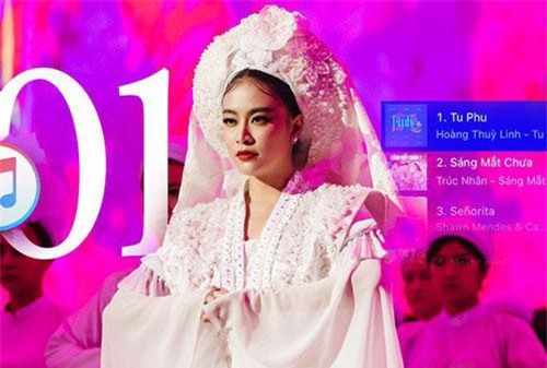 Chưa đầy 5 giờ phát hành, "Tứ Phủ" của Hoàng Thuỳ Linh leo thẳng quán quân BXH iTunes Việt Nam