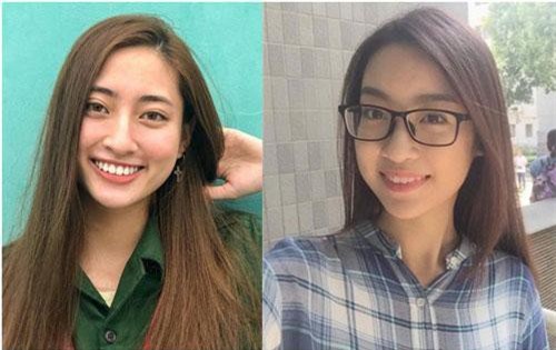 So nhan sắc mặt mộc của Hoa hậu Đỗ Mỹ Linh và Lương Thuỳ Linh
