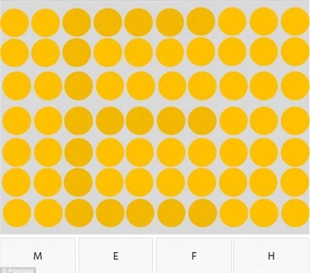 Căng mắt tìm chữ cái xếp bằng những chấm tròn - Ảnh 2.