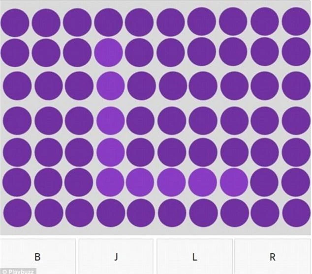 Căng mắt tìm chữ cái xếp bằng những chấm tròn - Ảnh 4.