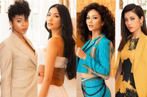 H'Hen Niê diện áo khoe eo thon, tóc bấm cực cá tính đọ sắc cùng Hoàng Thùy và dàn mỹ nhân Vbiz