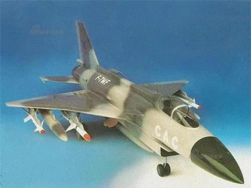 Góc nhìn khác của chiếc F-7MF, trông nó rất giống với tiêm kích J-10. Ảnh: Sina.