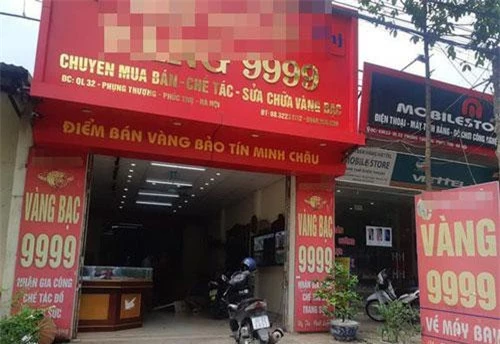 Tiệm vàng bị trộm tài sản trị giá khoảng 1,8 tỷ đồng