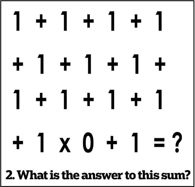 2. Kết quả phép tính này bằng mấy?