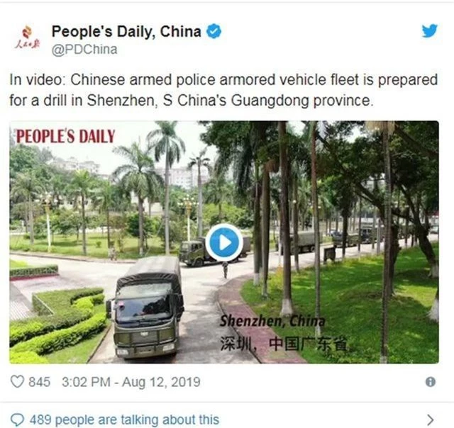 Xe thiết giáp Trung Quốc xuất hiện gần Hong Kong - 2