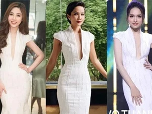 Sắp lên đường thi Hoa hậu, Mỹ Huyền chọn "đụng đầm" với H'Hen Niê, Hương Giang