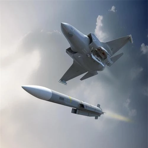 Tên lửa không đối không ngoài tầm nhìn MBDA Meteor sẽ mang lại sức mạnh vượt trội cho tiêm kích tàng hình F-35 Lightning II. Ảnh: Lockheed Martin.
