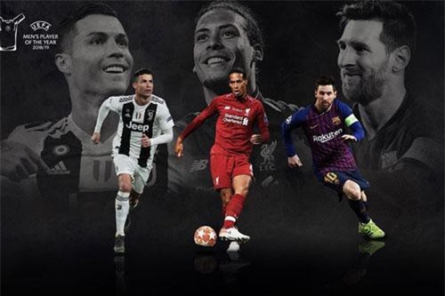 Van Dijk, Messi và Ronaldo có tên trong đề cử Cầu thủ xuất sắc nhất năm của UEFA