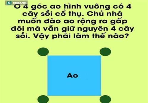 Vừa đào ao vừa muốn giữ vật: Câu đố hóc búa mà đáp án lại dễ đến bất ngờ