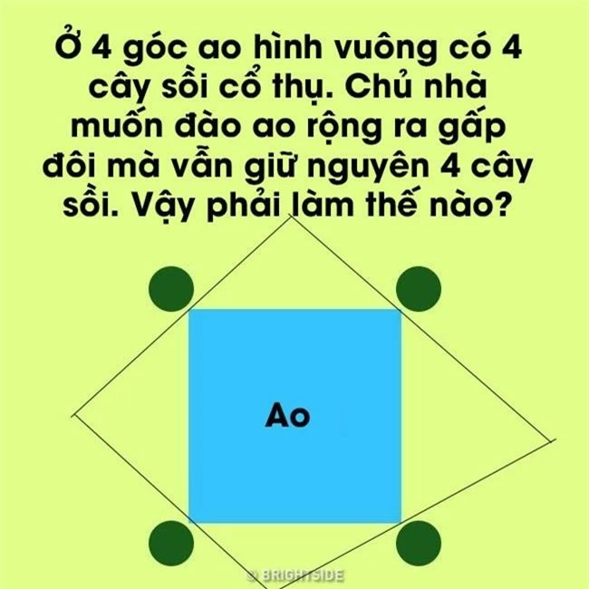 Vừa đào ao vừa muốn giữ vật: Câu đố hóc búa mà đáp án lại dễ đến bất ngờ - Ảnh 3.