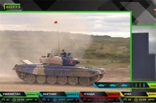  “Thực tế xe tăng T-72B3 ta chưa được trang bị. Sang LB Nga chúng tôi chỉ có thời gian ngắn để làm quen khí tài và hiệu chỉnh vũ khí thi đấu. Chúng tôi đã rút kinh nghiệm của năm ngoái, từ đó xây dựng và tổ chức kế hoạch huấn luyện”, ông Long chia sẻ. Nguồn ảnh: Tzvezda