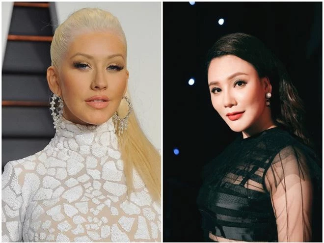 1980: Christina Aguilera và Hồ Quỳnh Hương.