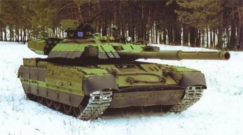 Giáp phản ứng nổ Nozh lắp trên xe tăng T-84 Oplot. Ảnh: Military Today.