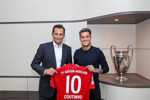 Coutinho ra mắt Bayern Munich, kế tục áo số 10 của Robben
