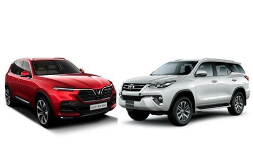So sánh VinFast Lux SA 2.0 với Toyota Fortuner