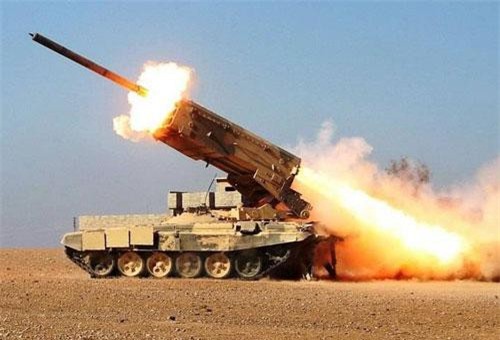 Soi sức mạnh hủy diệt của tên lửa “độc cô cầu bại” TOS-1A Nga