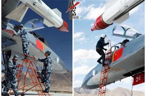 Tất cả 76 chiếc Su-27 xuất khẩu cho Không quân Trung Quốc được thiết kế với khung thân và bộ càng hạ cánh rất hắc chắn, trọng lượng cất cánh tối đa khoảng 33 tấn. Nguồn ảnh: bmpd