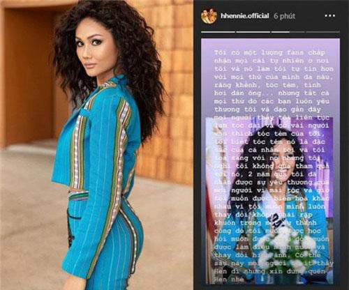 Hoa hậu H’Hen Niê lên tiếng khi “bị chê” vì mái tóc dài