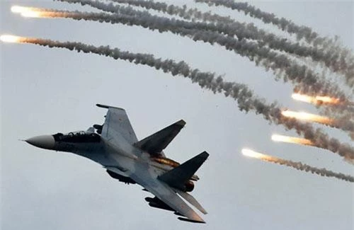 Chiến cơ Su-30SM tham gia Aviadarts 2019. (Ảnh: Sputnik)