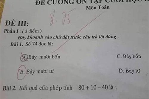 Bài toán ‘siêu hại não’ của học sinh tiểu học khiến người lớn bối rối