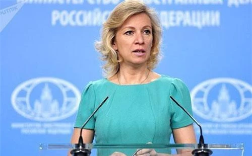 Phát ngôn viên Bộ Ngoại giao Nga Maria Zakharova. Ảnh: Sputnik.