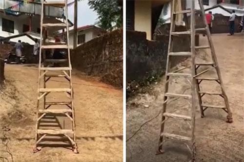 ‘Rùng mình’ hồn ma tự di chuyển thang giữa ban ngày